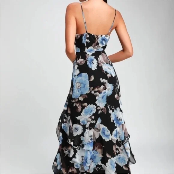 New Lulu’s Artwin Floral Maxi Gown Dress - Picture 11 of 11